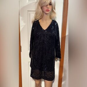 Lilly Pulitzer Leclair long sleeve sequin dress